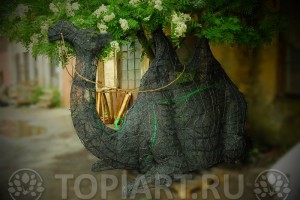 Топиарный каркас под растения "Верблюд" www.topiart.ru