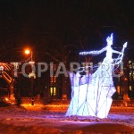 Новогоднее украшение площади "Снежная Королева"