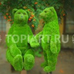 Топиарные фигуры из искусственного газона "Медведица с медвежонком"