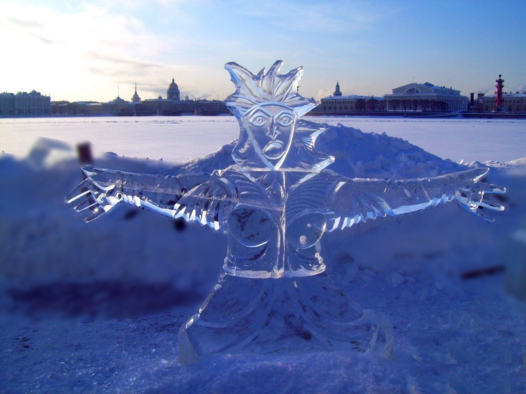Фестиваль ледовой скульптуры Петропавловская крепость СПб