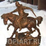 Конная бронзовая скульптура "Святослав"