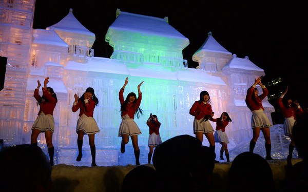 Фестиваль ледовых скульптур в Саппоро Япония