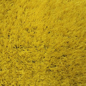 Цветной искусственный газон желтый
