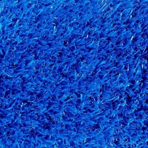 Цветной искусственный газон синий